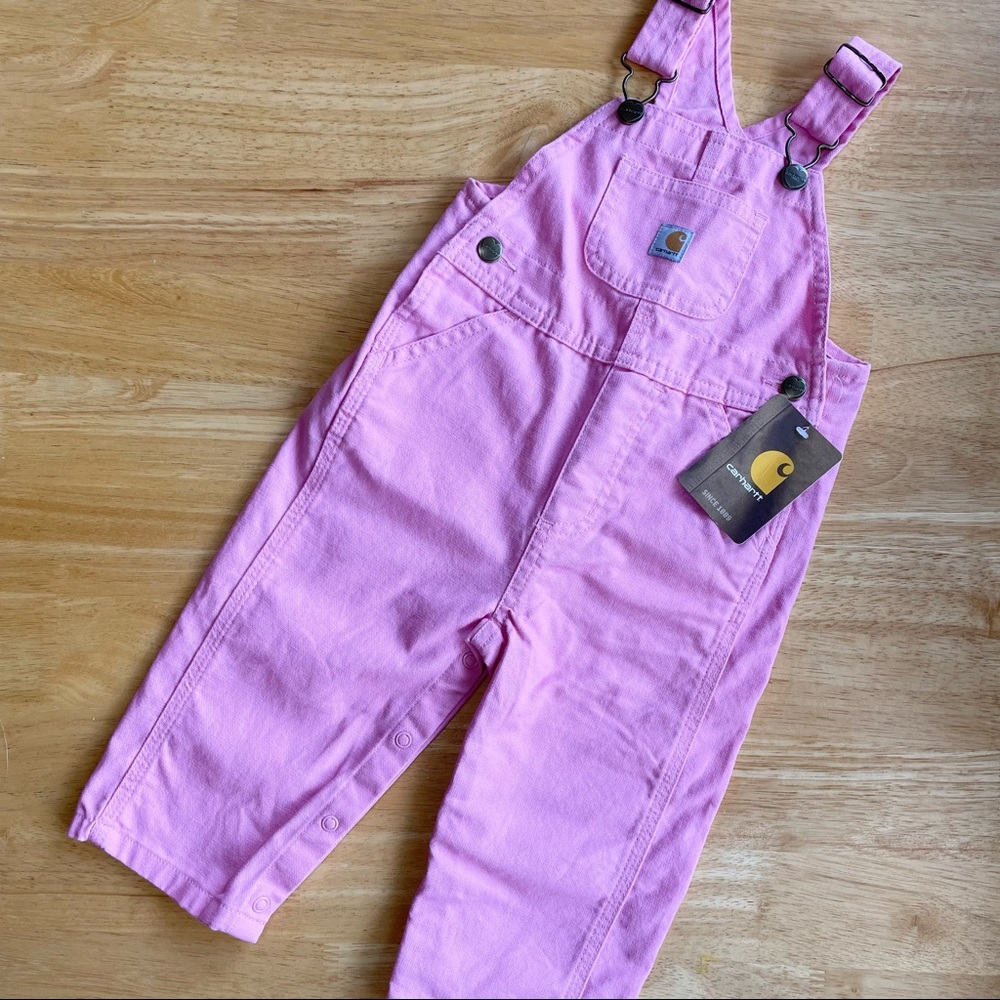 12M Pink Carhartt Overalls NWT